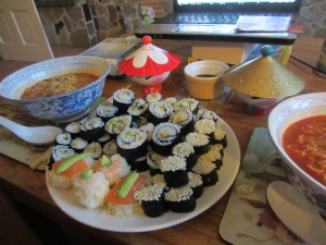 Home made sushi feast!